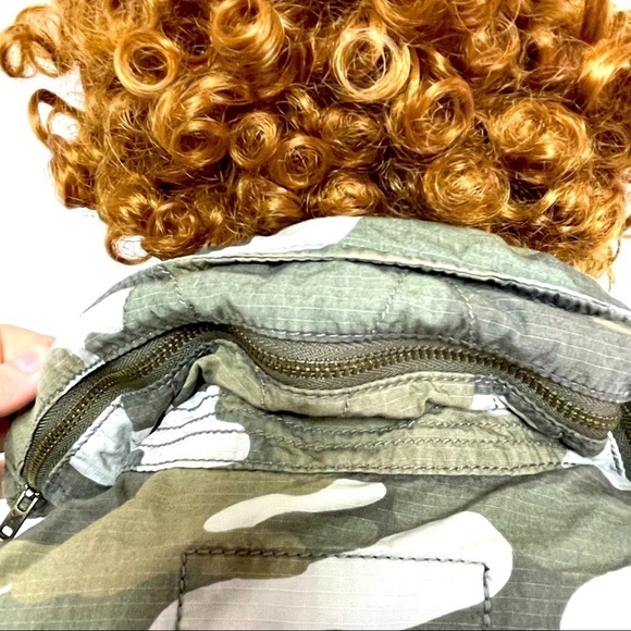 American Eagle Camo Jacket – Zip/Snap Closure, Hood, Small Petite - Picture 7 of 14